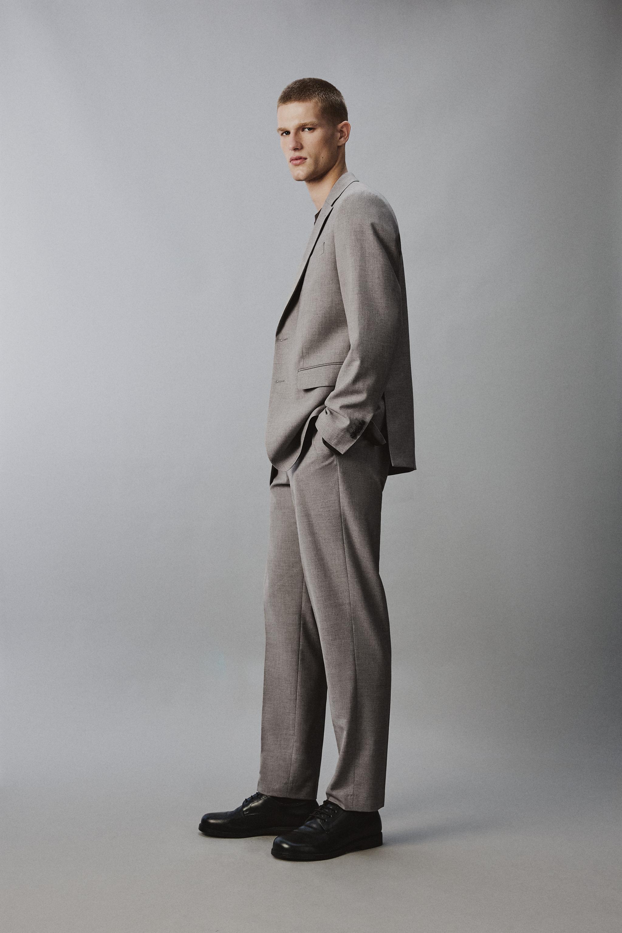 BLAZER REGULAR FIT COSTUME STRUCTURÉ